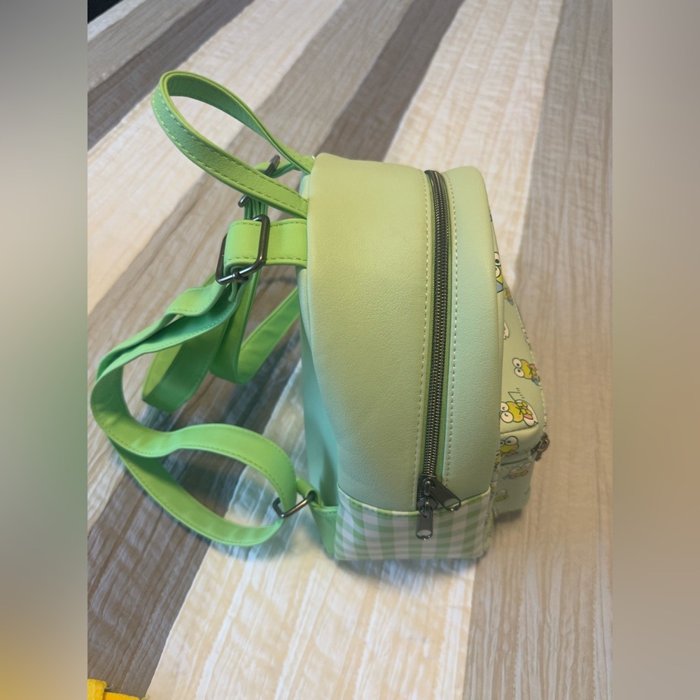 Sanrio Loungefly Exclusive Keroppi Gingham Mini Backpack - Picture 3 of 8